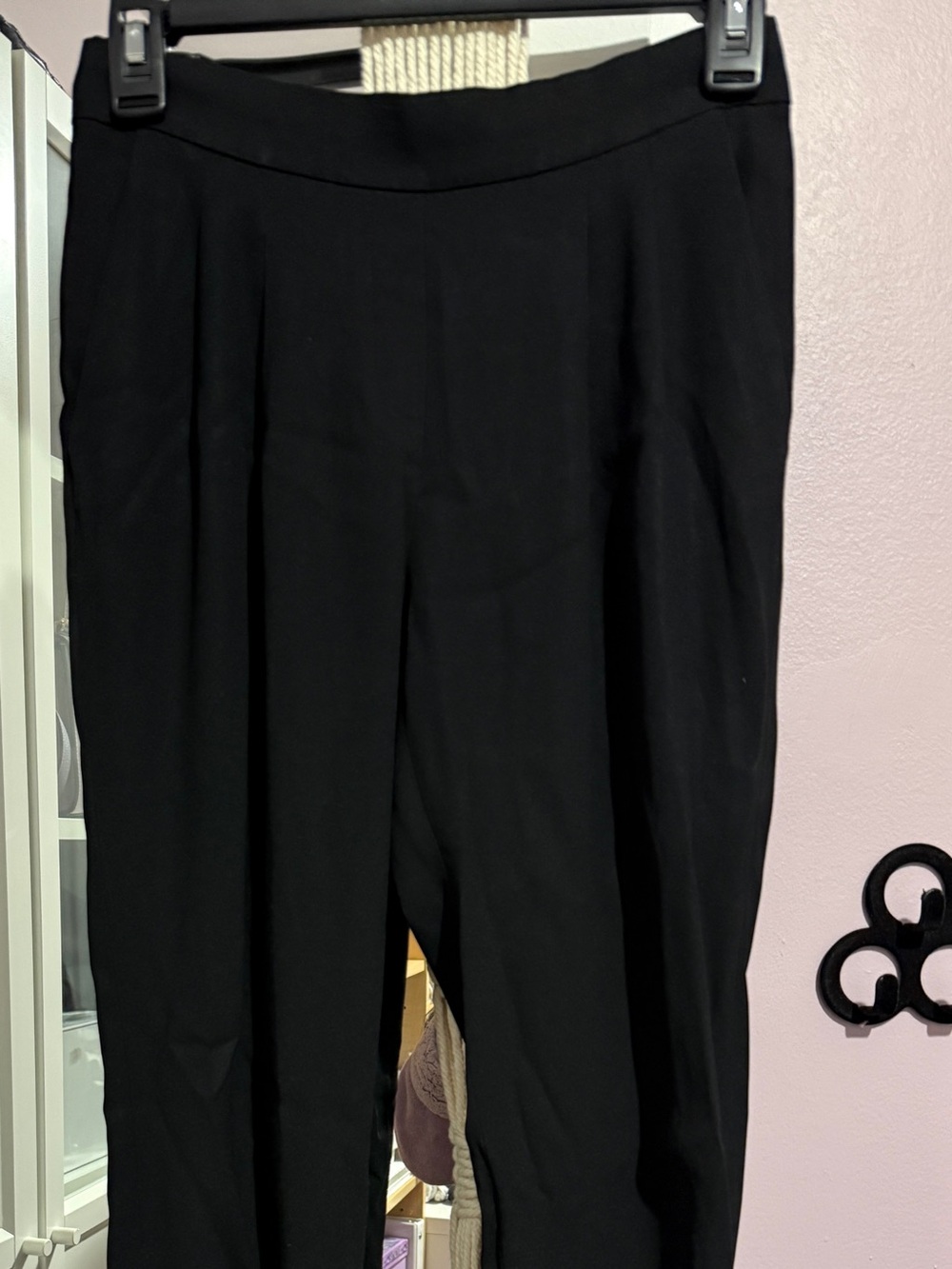 Babaton Black Pleated Jogger Pants